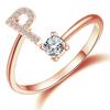 Anillos Cruzados Joyería Creativa para Mujeres Anillos Ajustables Abiertos Anillos de 26 Letras Venta al por Mayor Estilo Europeo y Americano