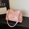 2026 Nova Bolsa de Ombro Casual Simples Xadrez Estilo Coreano, Bolsa de Ombro e Transversal Versátil de Alta Qualidade e Grande Capacidade