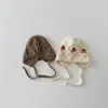Gorro de Bebé Estilo Coreano Yipan Otoño e Invierno Nueva Moda Gorro de Punto con Orejeras de Cereza Gorro Cálido de Lana para Bebé Niña