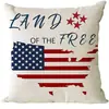 Capa de Almofada Mais Vendida da Amazon para o Dia da Independência Americana, Decoração de Casa com Atmosfera Festiva, Almofada de Sofá, Almofada de Aniversário