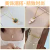 Colgante de Gato de Perla Natural Xiao Zhuji Accesorio de Collar DIY de Gama Alta Colgante de Gato de Perla Conserva el Color