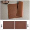 Mantel individual de cuero de doble cara para manualidades, tapete para taza de té, impermeable y a prueba de aceite, tapete de mesa con aislamiento térmico para restaurante occidental, tapete para tazón de comida, posavasos