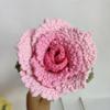 Ramo de simulación de rosas Luoshen tejido a mano en lana, regalo creativo de San Valentín, decoración floral para el hogar.