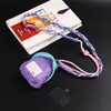 Bolsa de Armazenamento com Alça Transversal Ajustável de Tecido para Celular, Cordão Dopamina para Viagens ao Ar Livre, Alça Lateral Antiperda
