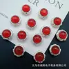 Anel Face de Zircônia Multicolor com Studs de Diamante Redondos Oito Furos Pulseira de Contas Feita à Mão DIY Colar Espaçador de Telefone Acessório Contas Céu Estrelado