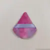 Esponja de Polvo Suelto de Doble Cara Triangular Flocada Transfronteriza Esponja de Maquillaje con Cojín de Aire Esponja de Polvo Denso Terciopelo de Cristal Súper Suave Esponja de Polvo Forma de Gota de Agua
