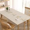 Mantel Casual Estilo Silencioso Pvc Impermeable, A prueba de Aceite y Anti-Escaldaduras Imitación Cuero Mantel de Mesa Estilo Ins Mantel para Mesa de Centro Alfombrilla de Escritorio