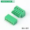 Terminal de soldadura PCB enchufable 15EDGK-3.81, conector de pines rectos y doblados, 2/3/4/12 pines