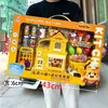 Casa de juegos para niños simulación de cocina comida juguetes de cocina niños y niñas agencia de intercambio de puntos inscripción caja de regalo traje