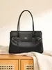 Bolsa de Mão Retro Minimalista de Couro Genuíno de Grande Capacidade 2026 Bolsa Tote Ombro/Axila Fashion