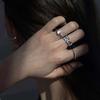 Anillo de Dedo Índice con Textura Diseño Nicho Femenino ins Moda Estilo Frío de Alta Gama Lujo Ligero Alta Gama Abierto Francés Moda Cool