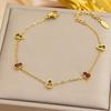 Collar y Pulsera Pequeños con Forma de Calabaza de Nácar, Accesorio Simple Versátil para Mujeres, Incrustación de Concha, Tendencia de Tiktok