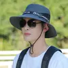 Sombrero, Sombrero de Sol de Verano, Sombrero Transpirable, Sombrero para Hombre, Sombrero de Pescador para Montañismo Pesca, Sombrero de Pescador Plegable con Protección para el Cuello para Exteriores
