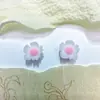 Novos Acessórios para Unhas Artísticas Flor de Cinco Pétalas Frescas Estilo Macaron Versátil Cor Sólida Atacado Florzinha Presilha de Cabelo para Unha Acessórios de Resina