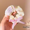 Pañuelo Cuadrado a Cuadros Estilo Coreano para el Cabello, Goma Elástica Estilo Perezoso, Cuerda para Moño de Gama Alta, Goma para el Cabello Dulce