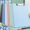 Carpeta de tablero A4 Morandi clip para registro de reuniones bloc de escritura vertical A5 cubierta dura férula para menú de puntos A6