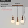 [Personalizado] Candelabro de Comedor Estilo Antiguo con Tres Líneas Largas en Color Madera de Durazno, Nuevo Elegante Candelabro para Barra de Bar en Casa