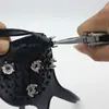 Suministro exclusivo transfronterizo: Cubrezapatos Antideslizantes, Crampones Simples en Forma de Calabaza, 5 Dientes, Paquete de 2, para Tracción en Nieve al Aire Libre
