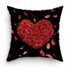 Fronha de Almofada Amor Rosa Dia dos Namorados Transfronteiriça Capa de Almofada Decoração de Casa para Sala de Estar Sofá Feriado Dia dos Namorados