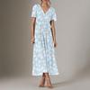 Vestido de Moda 2024 Tallas Grandes Moda Femenina Sexy En Stock Amazon Aliexpress Grupo Estampado Elegante Ropa de Trabajo