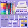 Kit de contas com 264 cores em estoque, pacote completo de materiais, quebra-cabeça DIY 3D com contas de fusão, brinquedo educativo