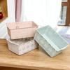 Cesta de Drenaje Engrosada Cesta de Almacenamiento Rectangular Cesta de Plástico para Clasificar Cesta Cuadrada Cesta con Recortes para Lavar Verduras Colador Cuadrado Cesta de Drenaje de Plástico
