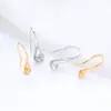 Accesorios de Gancho para Pendientes de Perlas DIY Clásico Versátil Elegante Circonita Microincrustada Pendientes de Zapato de Tacón Alto Productos Semi-Terminados Al Por Mayor