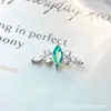 Aretes de Aleación de Titanio F-136 Ojo de Ala de Bmw Australiano Aurora Piercings Labiales con Rosca Interna G23 Joyería para Piercing