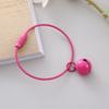 Llavero con forma de campana de color caramelo creativo, anillo de alambre pintado de color, colgante para mochila de estudiante, colgante de muñeca de regalo