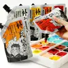 Saco de pigmento acrílico 100ml cor graffiti pintado à mão pintura de parede à prova d'água portátil arte para pintura suplemento líquido crianças 24 cores