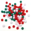 Paquete de Materiales para Pulsera Collar Hecho a Mano DIY, Cuentas Redondas de Acrílico de Color Sólido 6-8mm, Ensartado a Mano