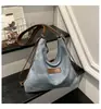 Bolsa tote dupla de ombro simples de grande capacidade para mulheres, nova bolsa de mão versátil vintage 2026, bolsa de ombro única casual para usar sob o braço