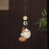 Colgante para Celular Cadena Loto Luminoso Colgante Piedra Luminosa Calabaza Calada Accesorios Difusor Portátil para Hombres y Mujeres