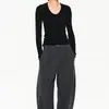 Suéter Base Ajustado de Cuello en U de Cuatro Colores Northbuts 2026 Invierno Nuevo Capa Base Ajustada