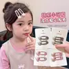 Pinzas para el cabello de lunares y perlas para niños que no dañan el cabello, Pinzas para el flequillo lateral lindas y dulces de alto valor, Pinzas para el cabello con forma de corazón
