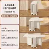 Mesa de comedor plegable para casas pequeñas, ahorra espacio, mesa de comedor ultradelgada con taburetes y sillas escamoteables, mesa de comedor rectangular móvil