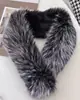 Bufanda de Piel Sintética Estilo Coreano, Cuello de Piel Cálido de Invierno, Bufanda de Felpa Versátil de Color Puro, Bufanda Engrosada
