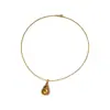 Nuevo y Moderno Versátil Collar con Forma de Calabaza para Hielo Picado con Microincrustaciones de Circonita para Mujer, Cadena para Clavícula de Lujo Ligero de Nicho de Alta Gama