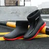 Botas de Lluvia de Moda Transfronterizas para Hombre de Caña Corta Estilo Coreano Combinables para Exteriores Botas de Lluvia para Hombre Antideslizantes Zapatos de Goma para Cocina Impermeables Zapatos para Lavado de Autos