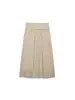ZA comércio exterior transfronteiriço moda feminina item quente 2026 outono novo moda europeia e americana simples elegante saia midi de cintura média