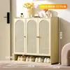 Puerta de zapatero para el hogar, estante de zapatos simple para interiores, multicapa, artefacto de almacenamiento para el hogar, ahorro de espacio, dormitorio, casa de alquiler