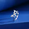 Anillo de Plata de Ley 925 Portador Vacío Rectangular 5*7mm Nicho para Piedra Incrustada Accesible Lujo Diseño de Gama Alta Accesorios de Joyería para la Mano