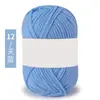 Lã de algodão penteado de 4 fios, macia para a pele, ideal para tricô manual, perfeita para bebês, como coletes, gorros, cachecóis e casacos. Espessura média.