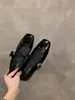 Sapatos Mary Jane Planos Pretos para Mulheres, Novo Estilo Francês 2023 Vermelho Estilo Festa Suaves Sapatos Mary Jane