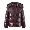 Nueva Chaqueta Corta de Algodón Brillante con Cuello Alto, Versátil, Informal, Sencilla, Estilo Europeo y Americano, Moda Otoño e Invierno 2025
