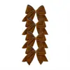 Decoraciones de Lazos Navideños DIY Tela Roja Guirnalda para Árbol de Navidad Arreglo Lazos Decorativos Colgantes Venta al por Mayor