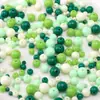 Cuentas Redondas Acrílicas de Color Sólido 4-10 mm Serie Color Mixto Pulsera Cuentas Sueltas Pulsera Hecha a Mano DIY Collar Cadena para Teléfono