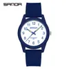 Relógio Sanda 6091 Duplo Calendário para Casal, Fresco, Moderno, Casual, Criativo, de Quartzo para Homens, Mulheres, Adolescentes e Estudantes
