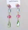 Novos Brincos Geométricos de Borla com Contas de Estilo Chinês Longos Estilo Étnico Vintage Moda Doce Borboleta Flor Pendente Brincos Luxo Leve