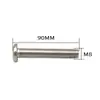 Fábrica fuente hierro galvanizado perno de cabeza plana herrajes para muebles accesorios conector cabeza grande plana cabeza hexagonal tornillo